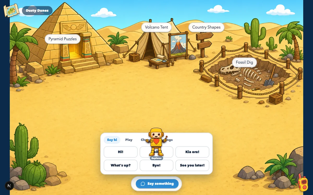 Ako's preset phrase picker with no open text field