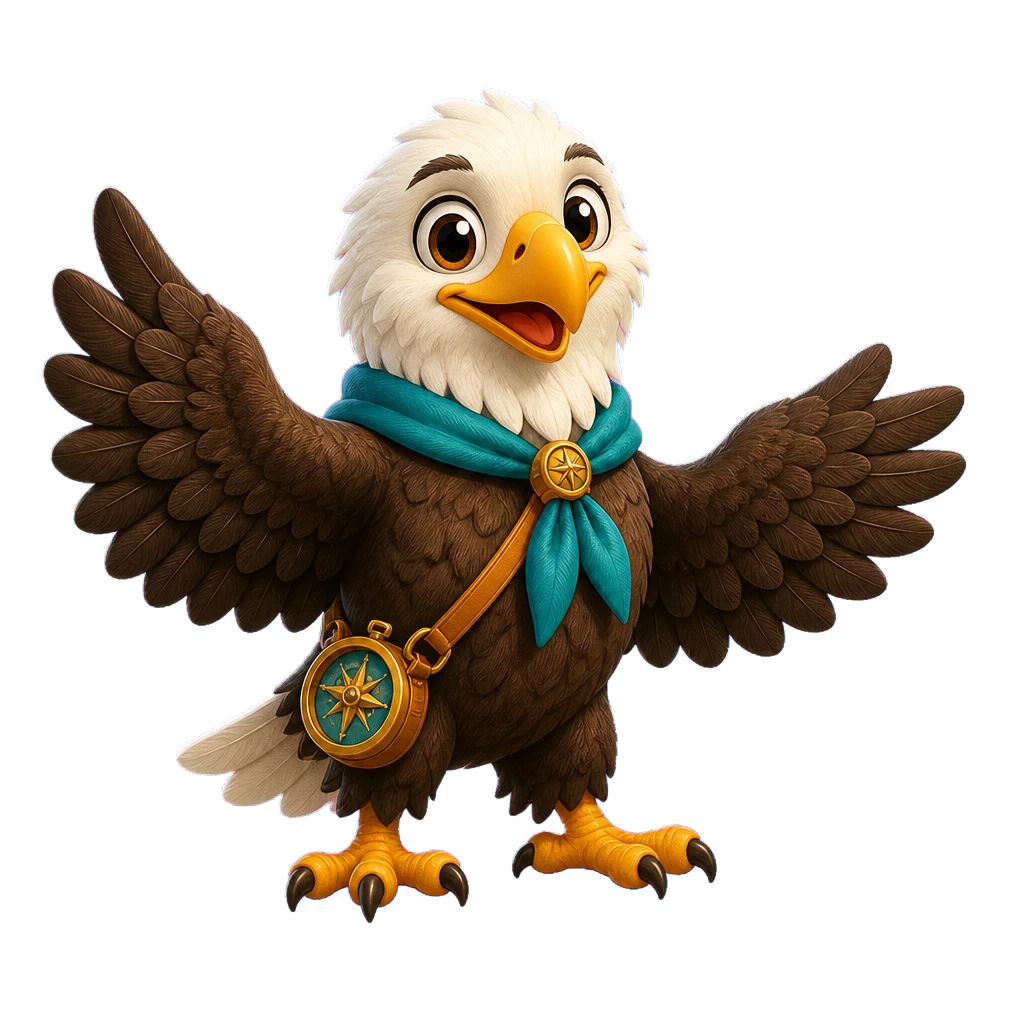 Scout, the explorer eagle